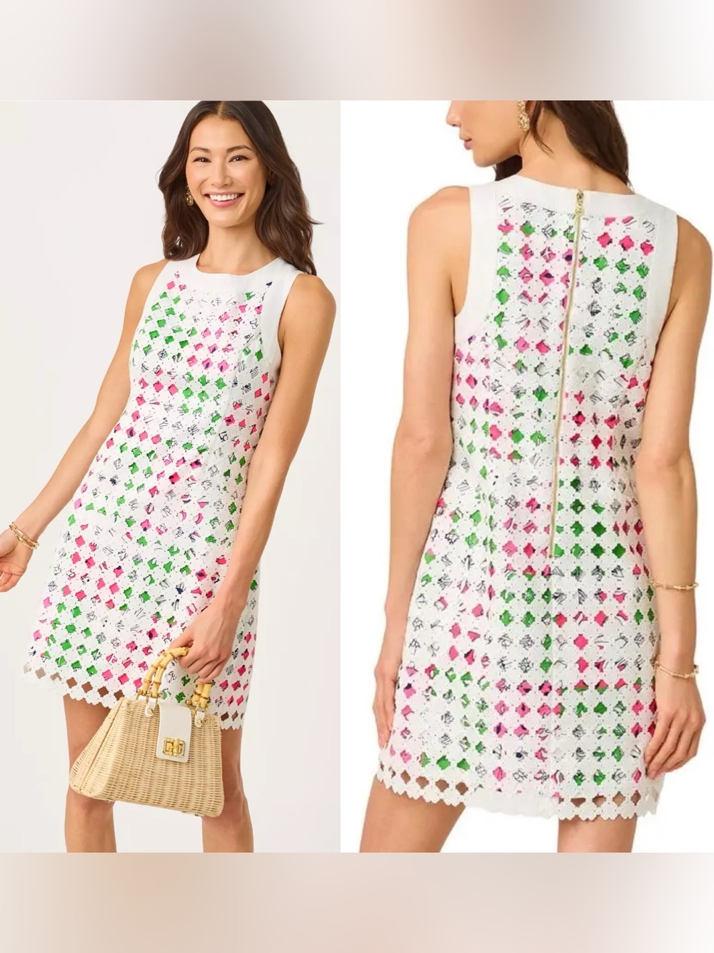 Lilly Pulitzer Lydon Lace Shift - Chicken Check